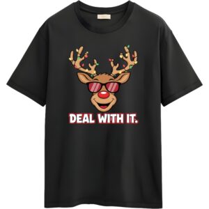 Deal With It Christmas Tee